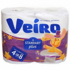 Туалетная бумага 2-х слойная VEIRO Standart Plus